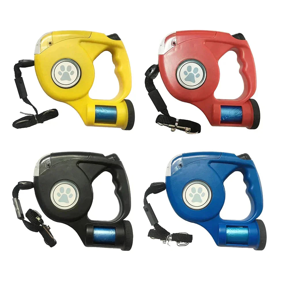 Multifunctional Retractable Pet Leash for Easy Control