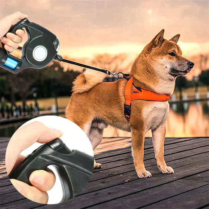 Multifunctional Retractable Pet Leash for Easy Control