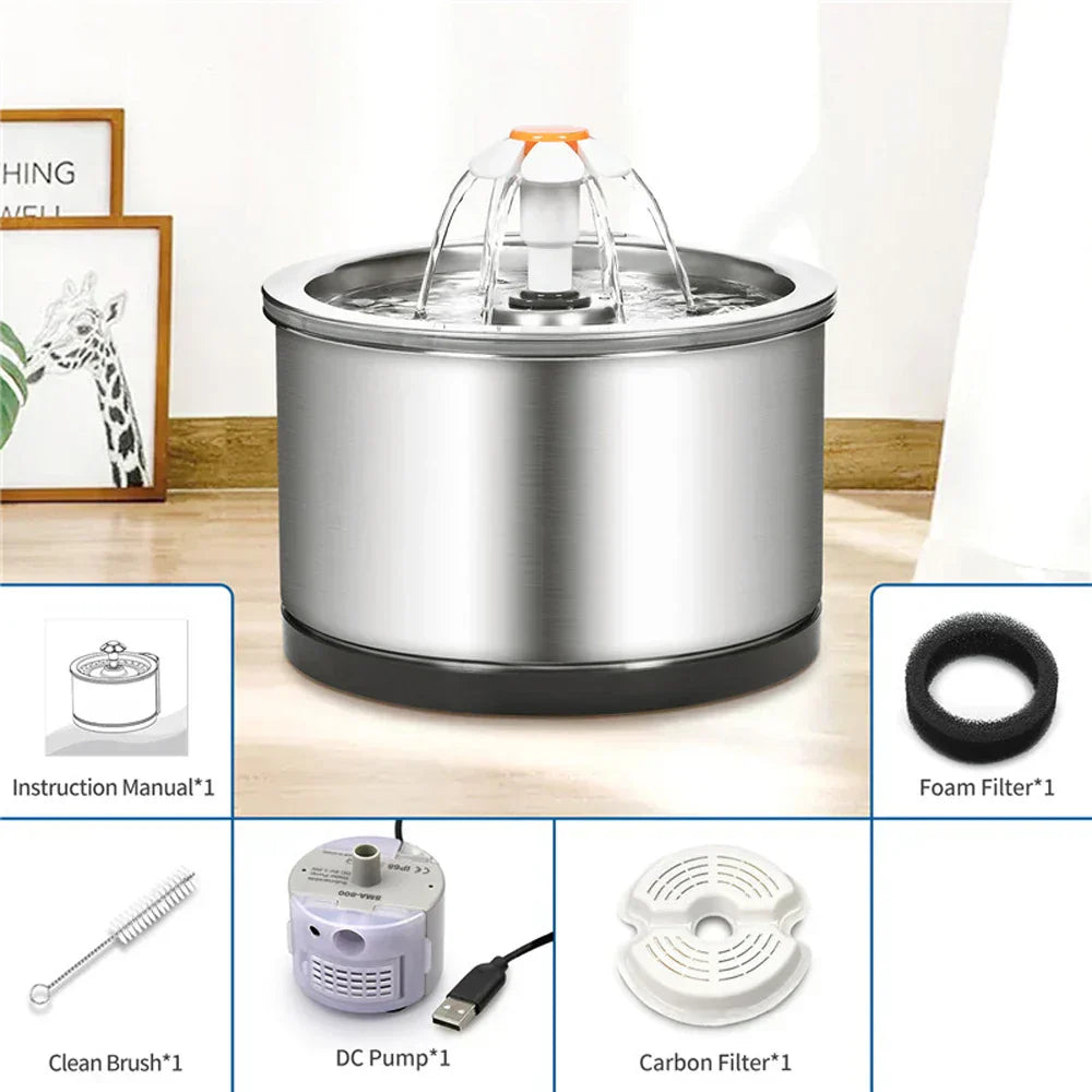 Quiet Smart Water Dispenser for Cats & Dogs