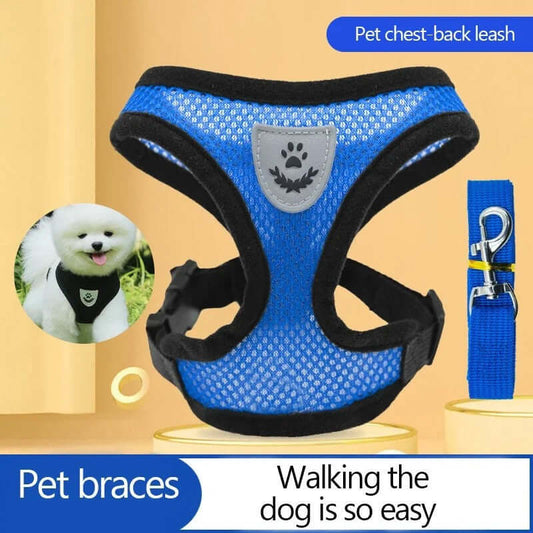Premium Quality & Affordable Price pet chest-back leash and harness for dogs, easy walking solution.