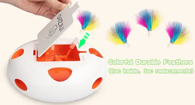 Smart Interactive Feather Toy for Active Cats