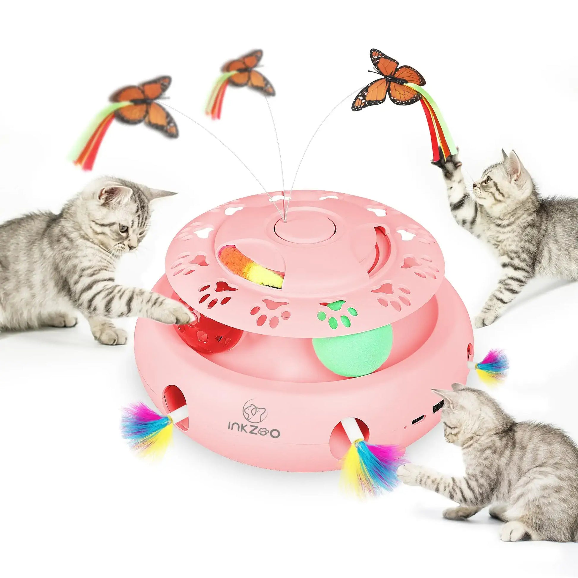 Smart Interactive Feather Toy for Active Cats