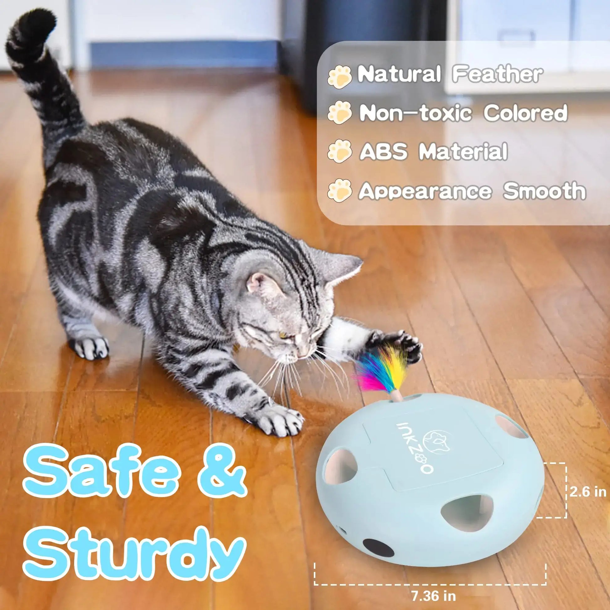 Smart Interactive Feather Toy for Active Cats