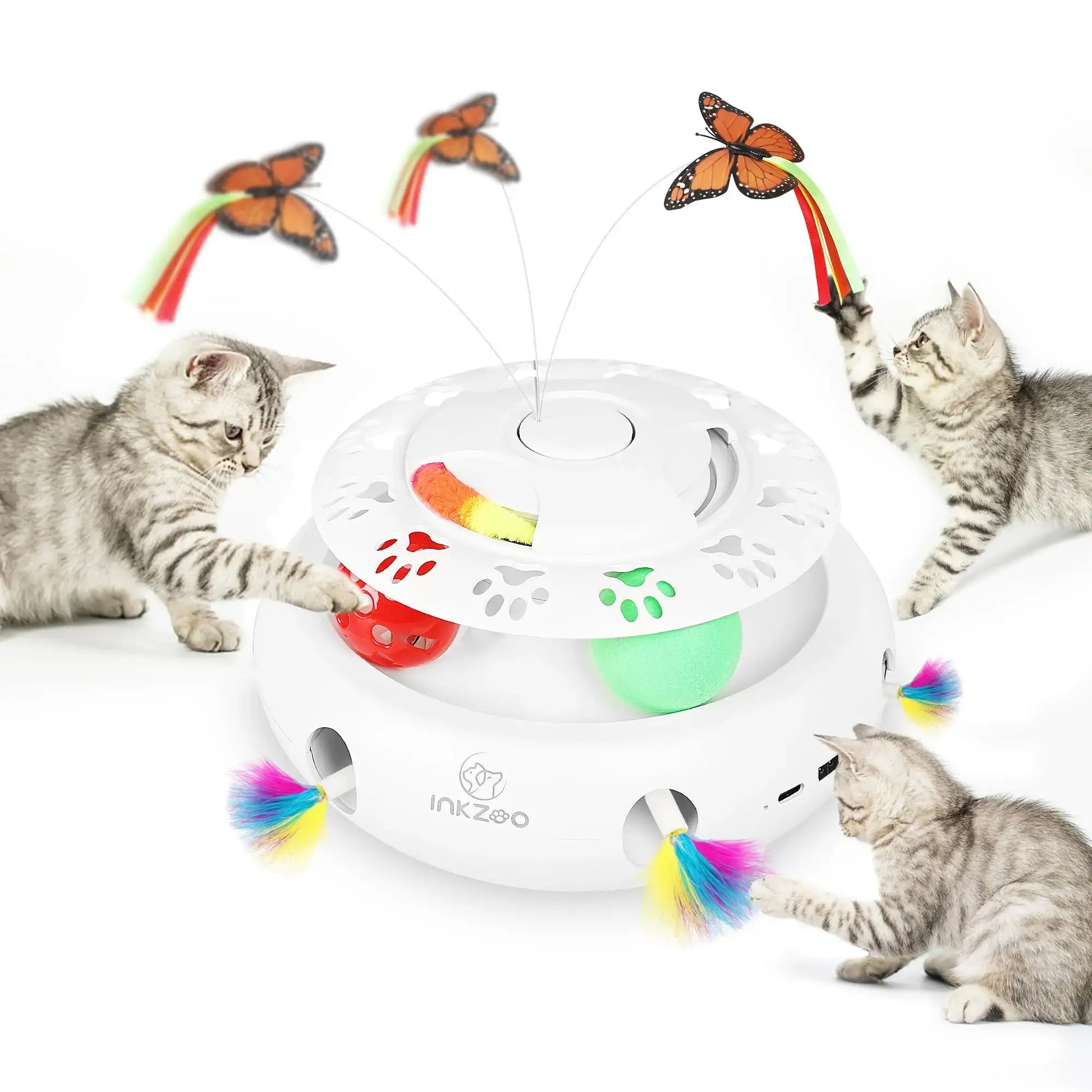 Smart Interactive Feather Toy for Active Cats