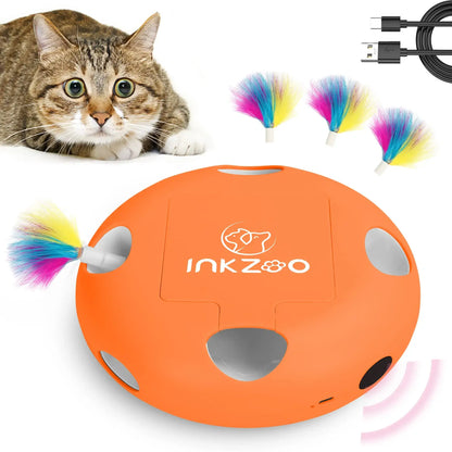 Smart Interactive Feather Toy for Active Cats