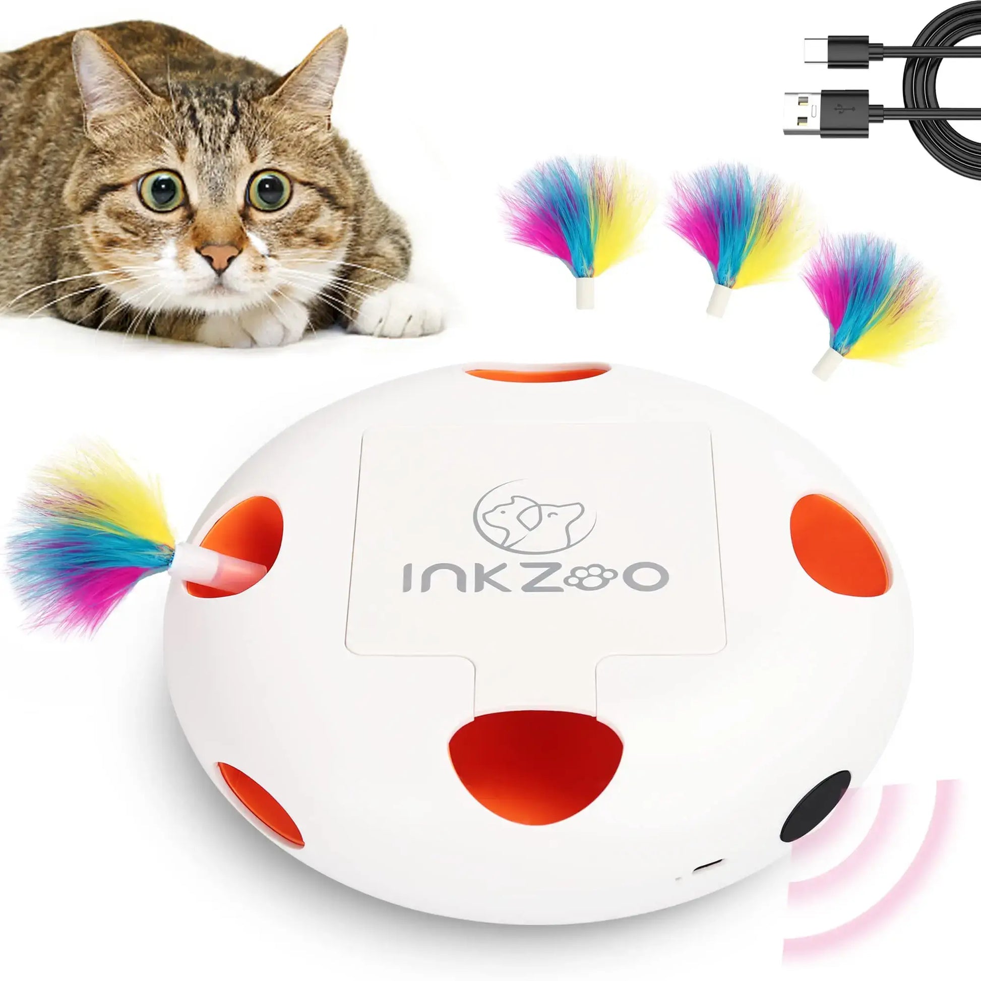 Smart Interactive Feather Toy for Active Cats